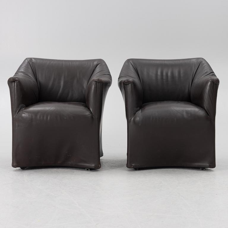 Mario Bellini, armchairs, a pair, model 684, "Tentazione", Cassina.