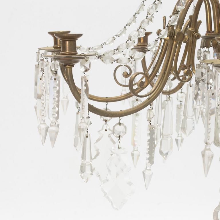 A chandelier, late 19th Century.