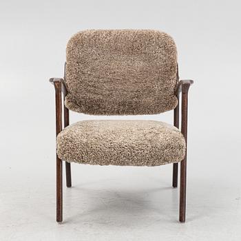 A shearling armchair from the second half of the 20th century.