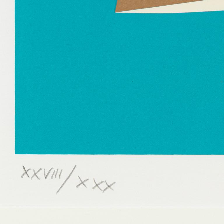 Franco Costa, silkscreen in colours, signed XXVIII/XXX.