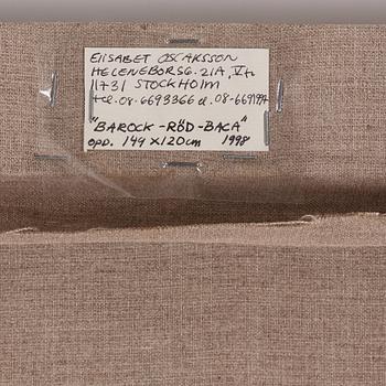 Elisabet Oscarsson, "BAROCK-RÖD-BACA".