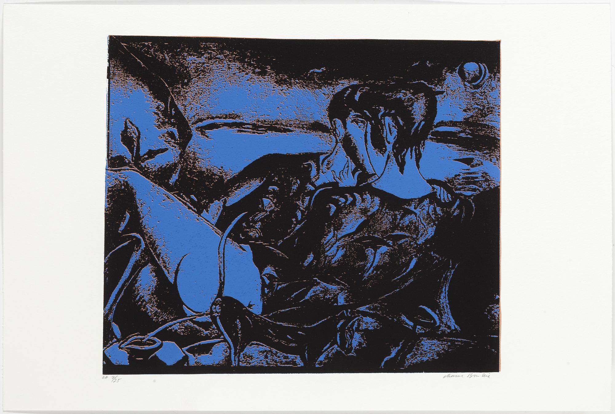 CHANNA BANKIER, mapp med 8 färgserigrafier, signerade och numrerade EA 7/25 .