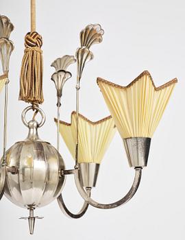 Elis Bergh, a Swedish Grace ceiling lamp, C.G. Hallberg, Stockholm, 1920s.