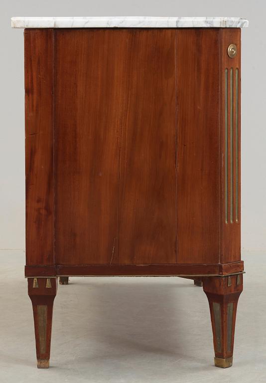 A late Gustavian late 18th century writing commode.