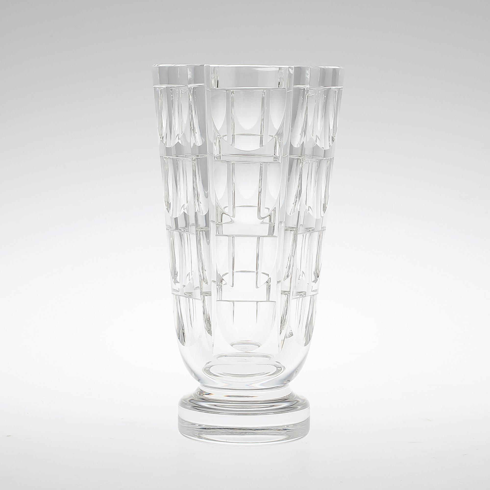 VAS, glas, "Tusen fönster", Simon Gate, Orrefors, modellen formgiven 1934.