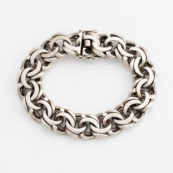 Armband, silver, bismarcklänk.