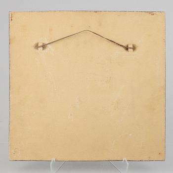 Stig Lindberg, a stoneware wall relief, Gustavsberg, Sweden 1960-70s.