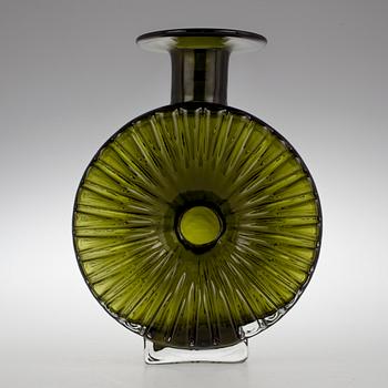FLASKA, glas "Solflaskan", Helena Tynell, Riihimäen lasi. Formgiven 1964.