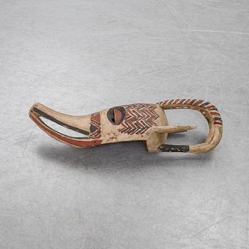 An African mask of 'Bobo'-style, late 20th century.