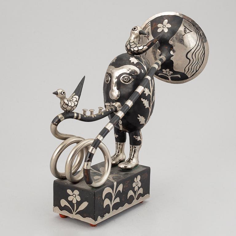 Walter Bengtsson, skulptur, metall, signerad WB, numrerad 10/10 och daterad 73.