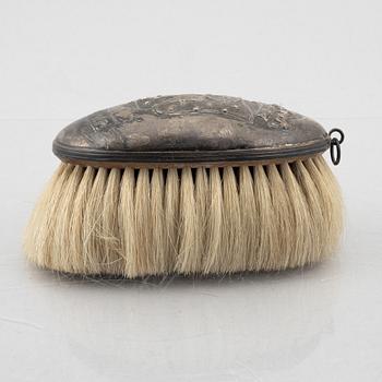 A Dutch silverclad brush, Den Haag, 19th century.