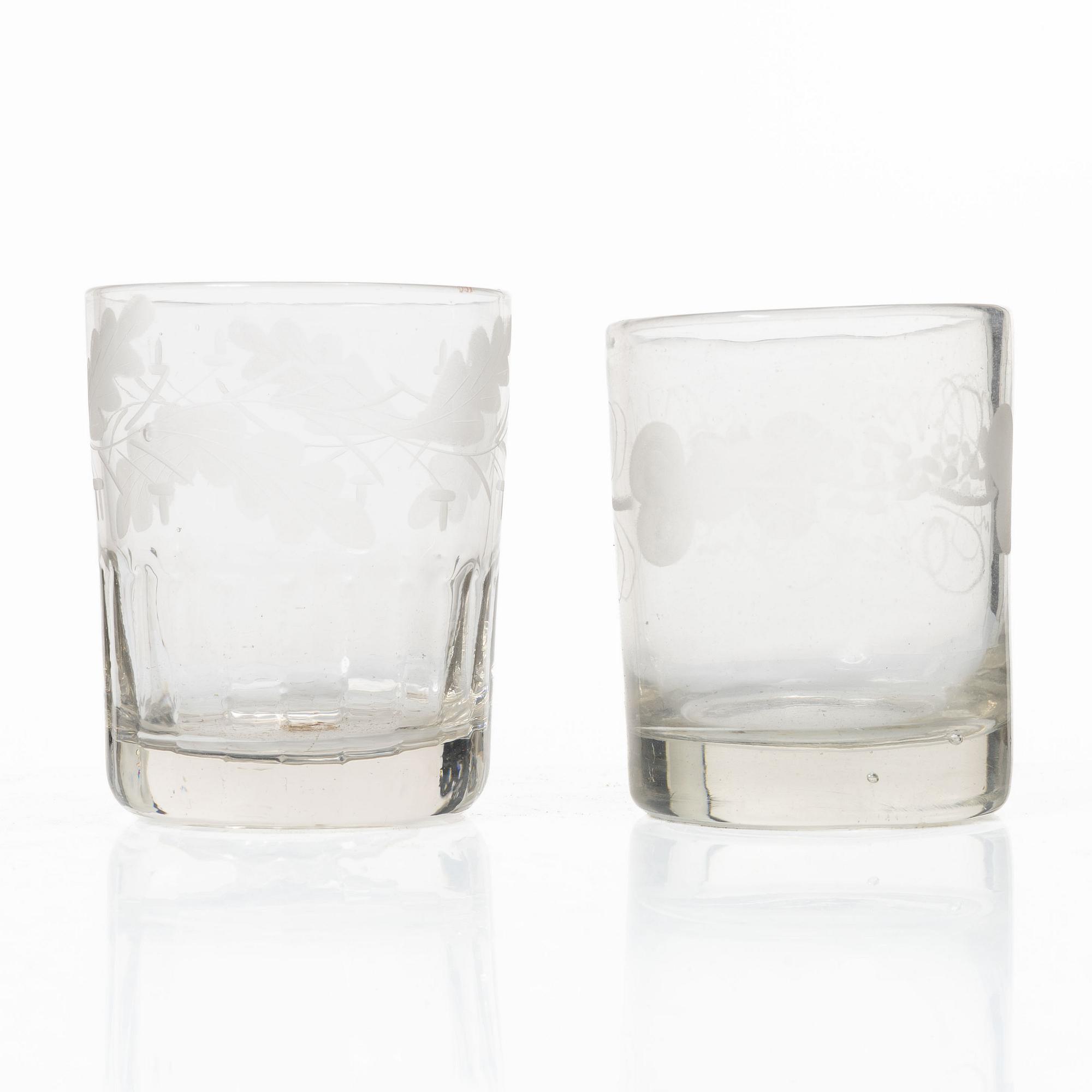 Selterglas, 12 st, tidigt 1800-tal.