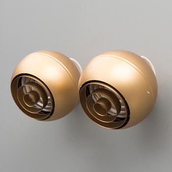 HEIKKI TURUNEN, VÄGGLAMPOR, 2 st, "130-040K", Stockmann Orno, 1960-tal.