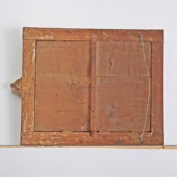 A pair of late Gustavian two-light girandole mirrors by I G Egelström, master 1790.