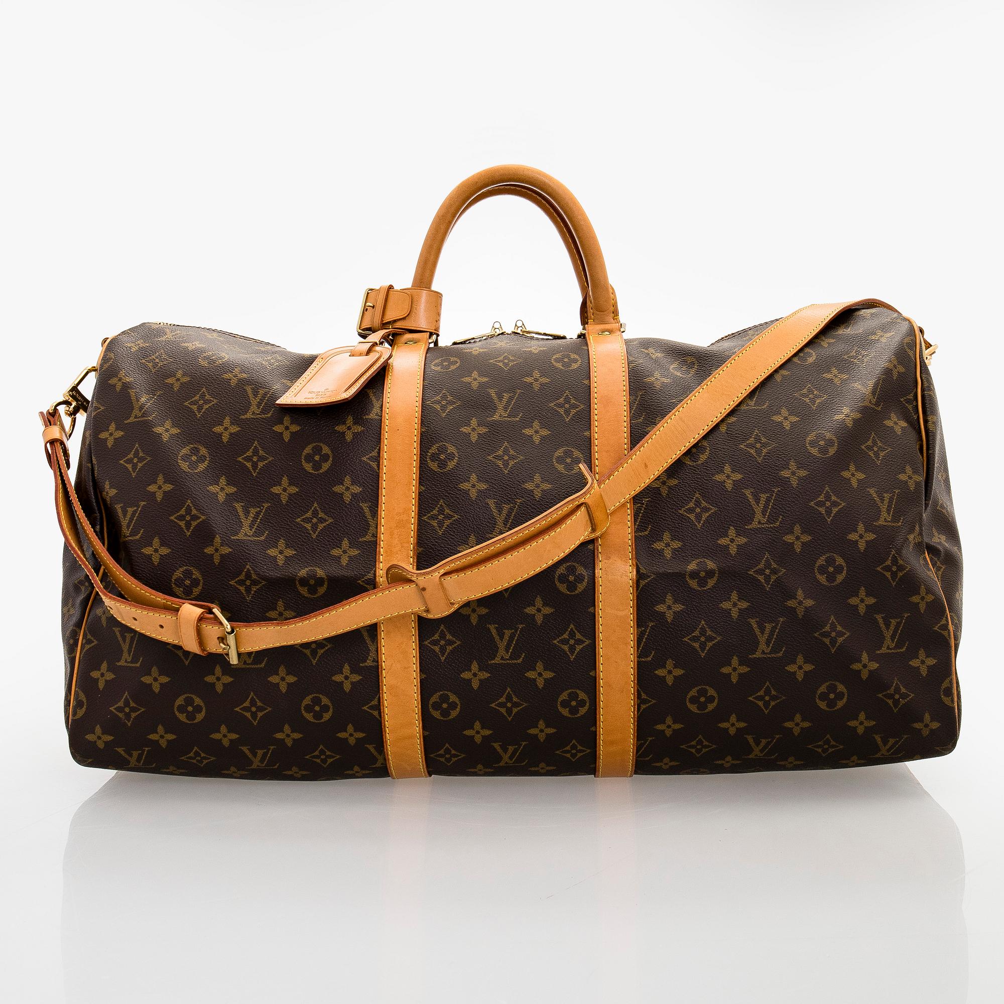 Louis Vuitton, viikonloppulaukku, "Keepall 55 Bandoulière".