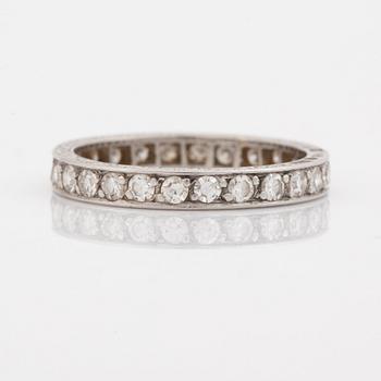 Eight cut diamond eternity ring.