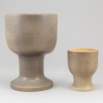 Two stoneware vases by Lisa Larson, Gustavsberg.