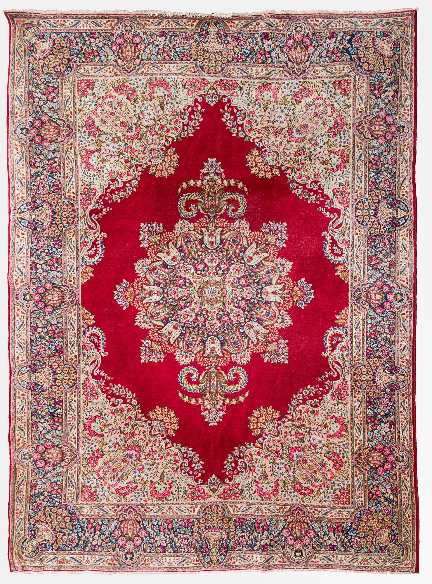 A carpet, Kirman, ca. 333 x 244 cm.
