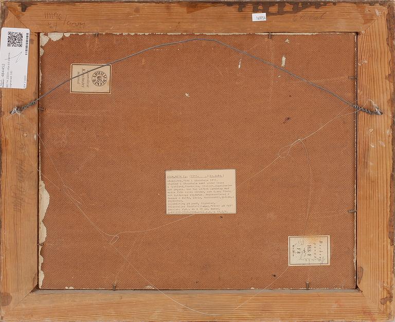 BETH ZEEH, olja på pannå, signerad.
