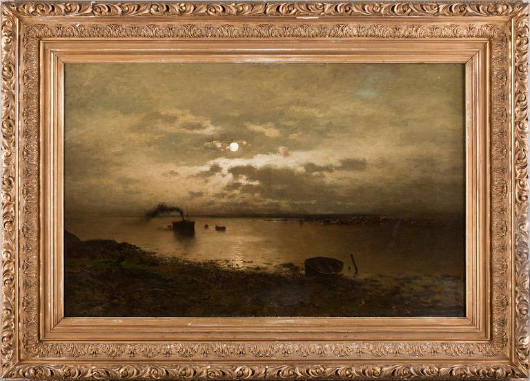 AXEL NORDGREN. Olja på duk. Sign o dat 1884.