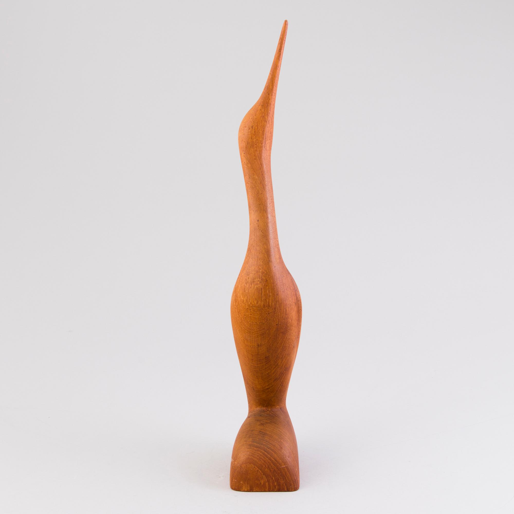 SAKARI PYKÄLÄ, a wooden sculpture, signed and dated -65.