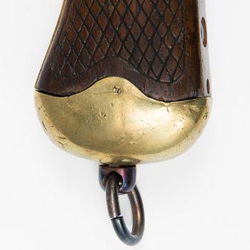 A Swedish cavalry percussion pistol, model 1850.