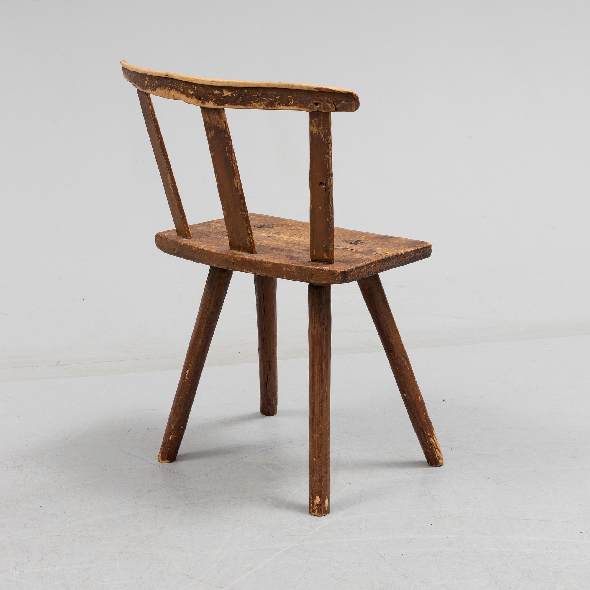 A 18th/19th century wooden chair.
