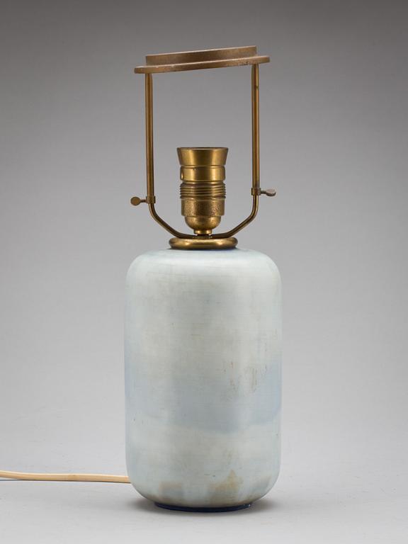 BORDSLAMPA, stengods, Gertrud Lönegren, Rörstrand, stämpelsignerad.