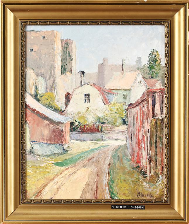 HANS STRIDH, olja på duk, sign.