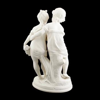 SKULPTUR, parian, Gustavsberg 1924.