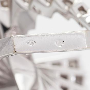 Alain Roure, ring "Steps", 18K vitguld med diamanter ca 2.04 ct totalt. Frankrike.