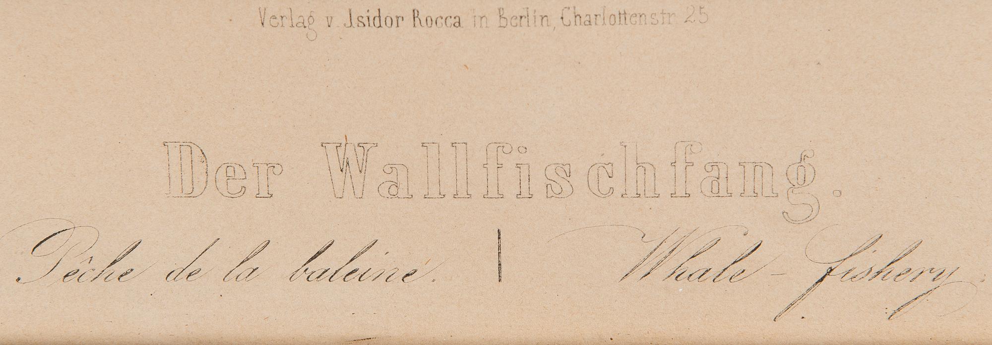 LITHOGRAPH, Verlag Isidor Rocca, Berlin, the second half of the 19th century.