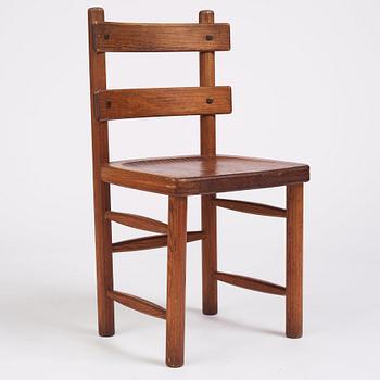Axel Einar Hjorth, a stained pine 'Sandhamn' chair, Nordiska Kompaniet, Sweden 1931.