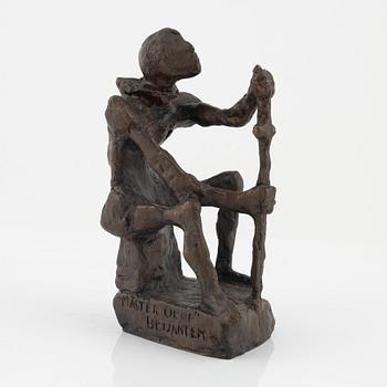 Bror Marklund, skulptur, brons, signerad BM, höjd 18,5 cm.