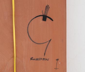 Stig Lindberg, an earthenware wall plaque, Gustavsberg Studio.