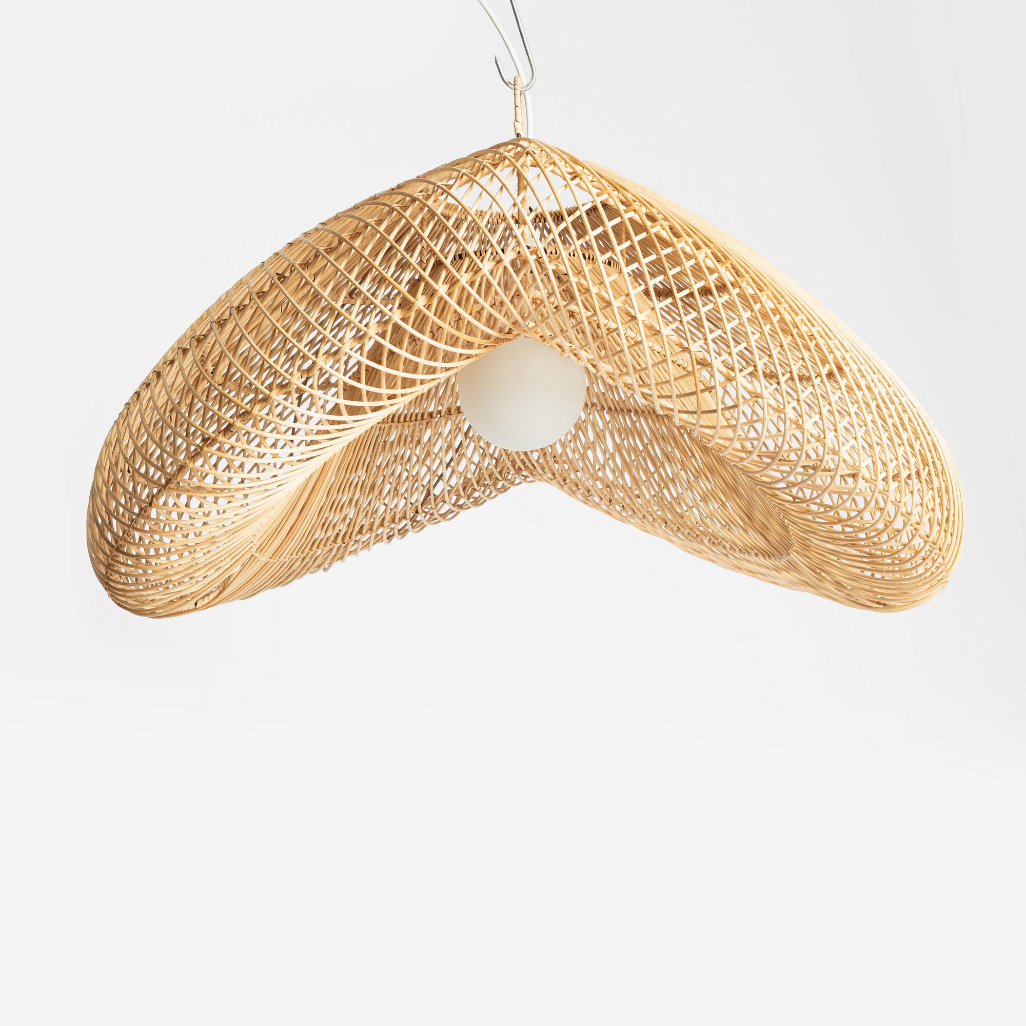 A pair of ceiling lamps, contemporary.