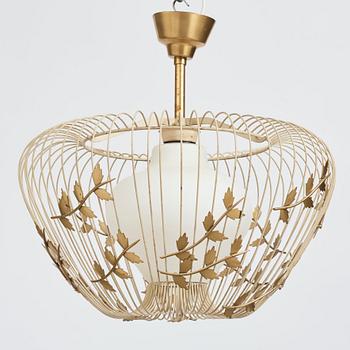 Hans Bergström, taklampa, modell "5", ateljé Lyktan, Åhus 1940-50-tal.