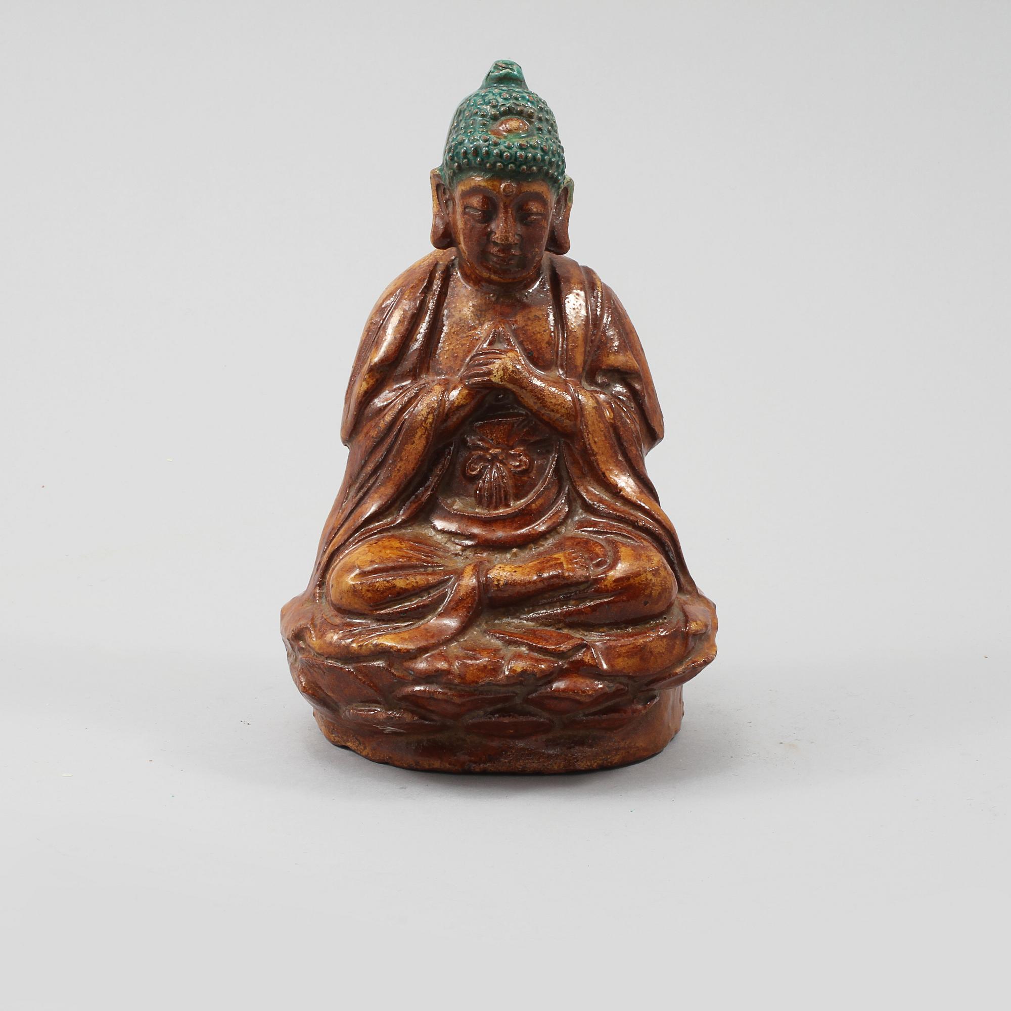 BUDDHA, lergods, Kina 1900-tal.