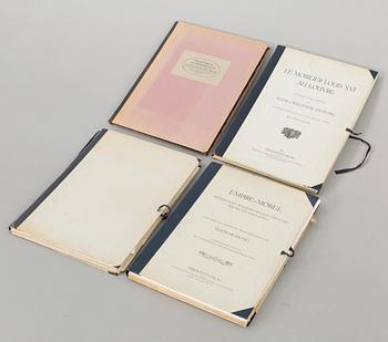 MAPPAR, 4 st, bland annat "Von der Empire zur Biedermeierzeit..." av J.A. Lux. Förlag Julius Hoffmann, Stuttgart, 1910.