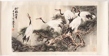 Rullmålning, akvarell och tusch på papper, Kina,