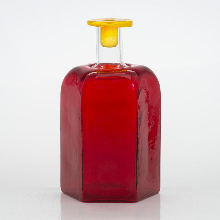 Markku Salo, flaska, signerad Markku Salo, Nuutajärvi.