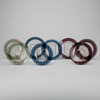 TALLRIKAR, 8 st, signerade Timo Sarpaneva, Iittala -56-57.