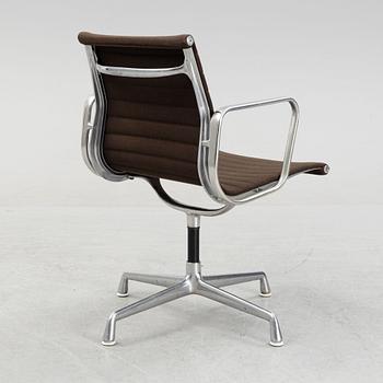 A model EA 108 swivel armchair by Charles and Ray Eames for Herman Miller, designed 1958.