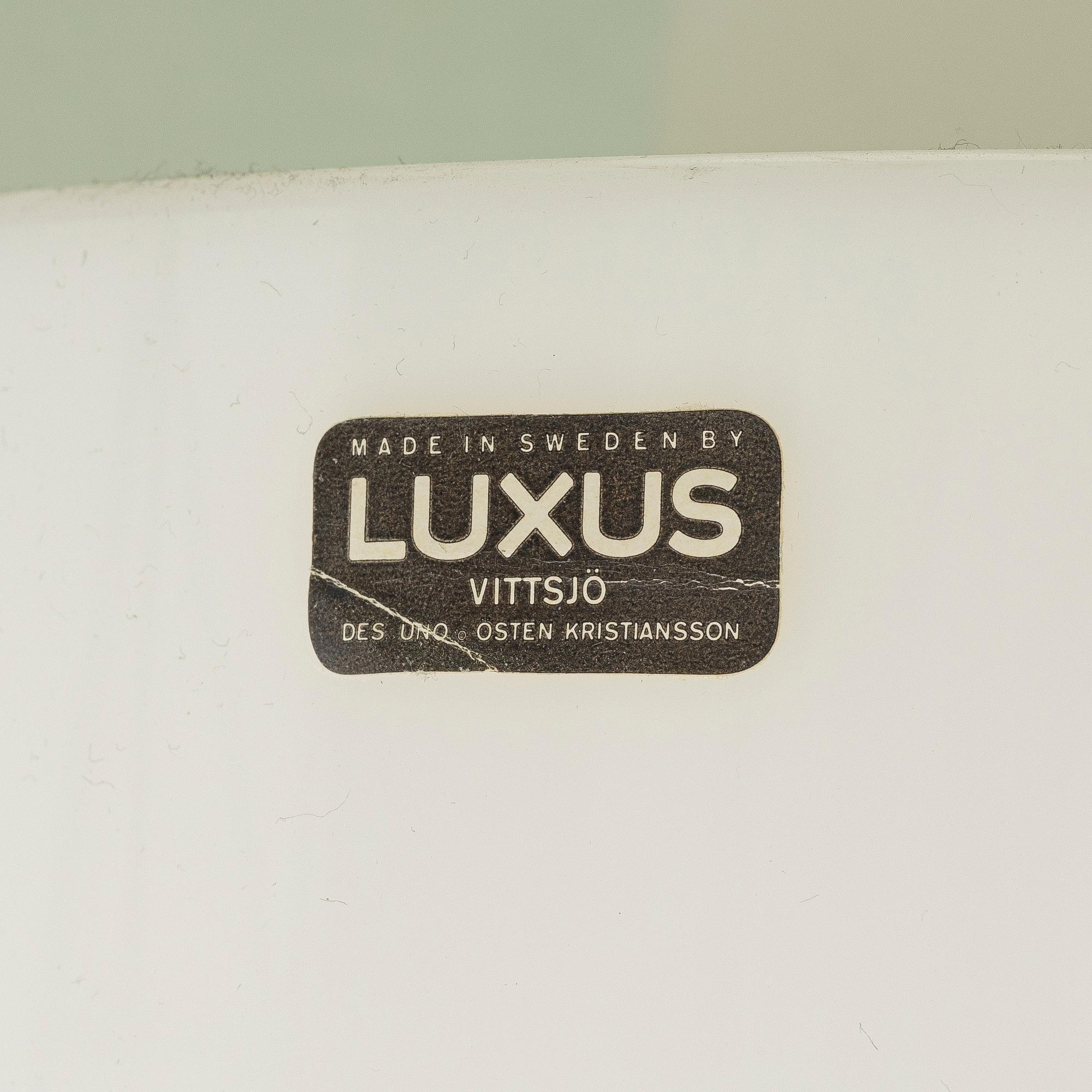 Uno & Östen Kristiansson, bords- eller golvlampa, "Cylindus Skulptura", Luxus, Vittsjö.