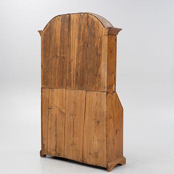 An 18(19th century pinewood  writing cabinet.