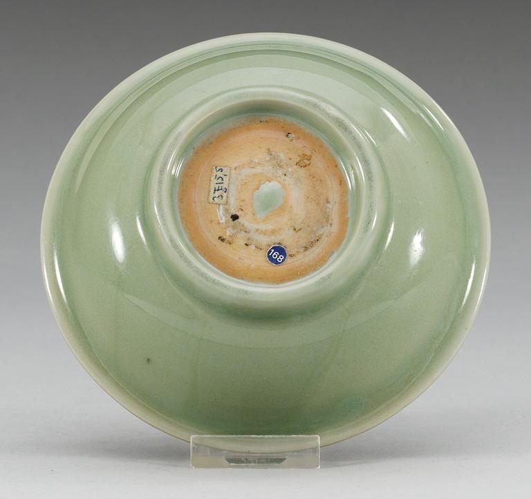 A celadon dish, Ming dynasty (1368-1644).