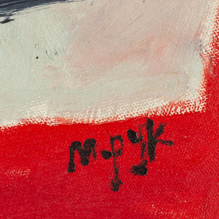 MADELEINE PYK, oil on canvas, signed.