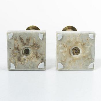 A pai of Late Gustavian candlesticks, circa 1800.