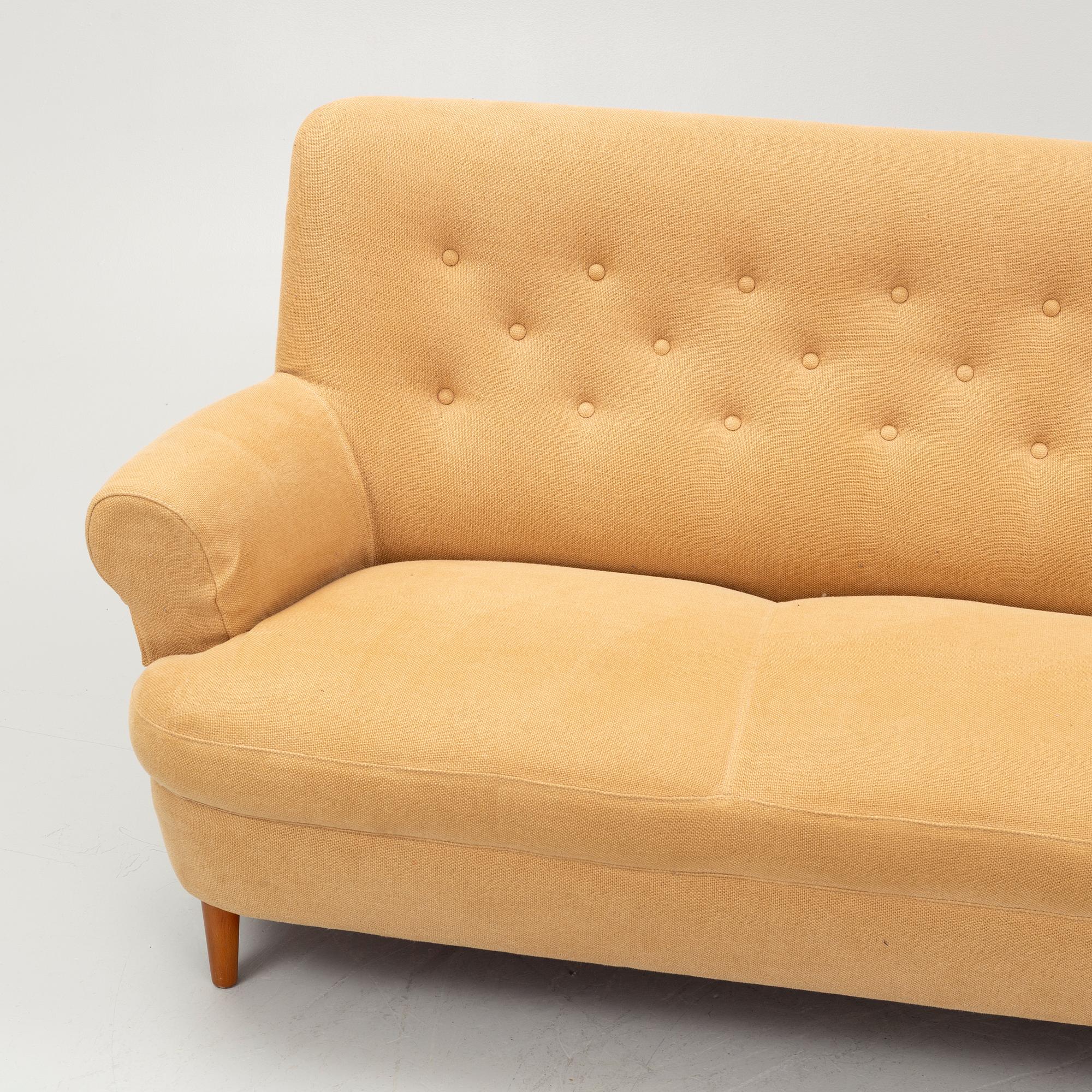 Carl Malmsten soffa "Hemmakväll" OH Sjögren 1900-talets senare del.