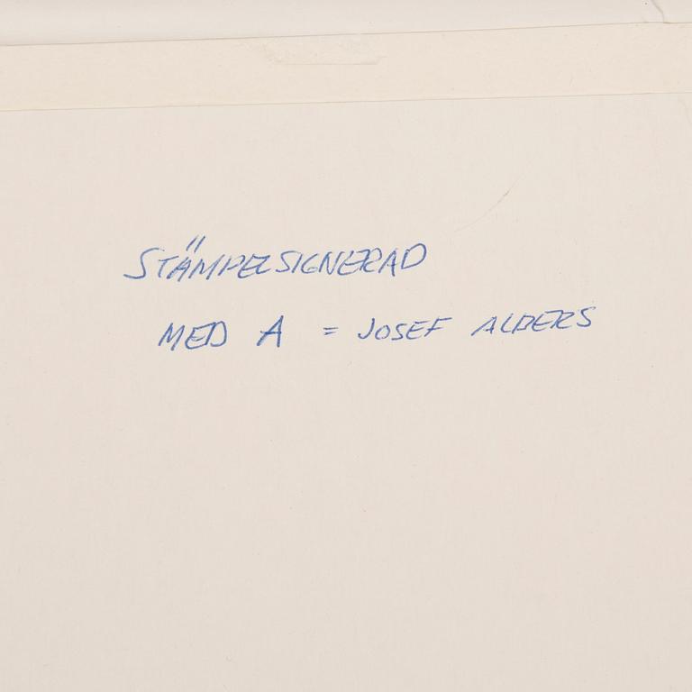 Josef Albers, Untitled.